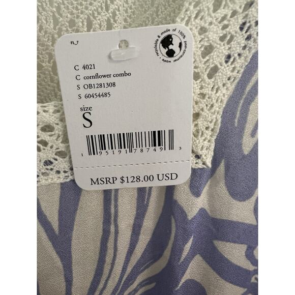 FREE PEOPLE Intimately Free Small Tiers For You Maxi Dress Cornflower Combo NWT - Picture 11 of 15